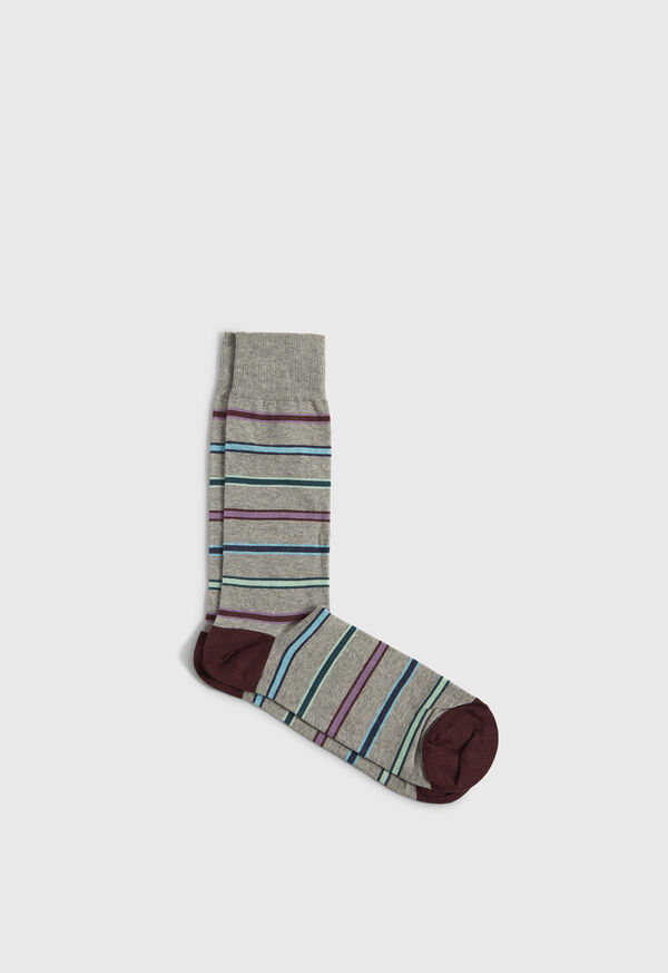 Paul Stuart Framed Stripe Crew Sock, image 1