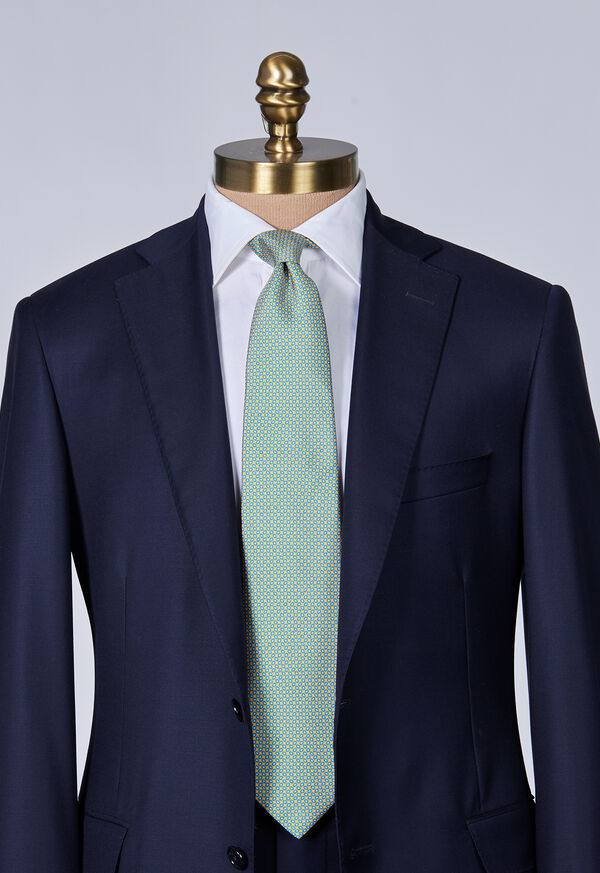 Paul Stuart Silk Twill Micro Medallion Tie, image 2