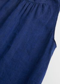 Paul Stuart Linen Dress With Bottom Ruffle, thumbnail 2
