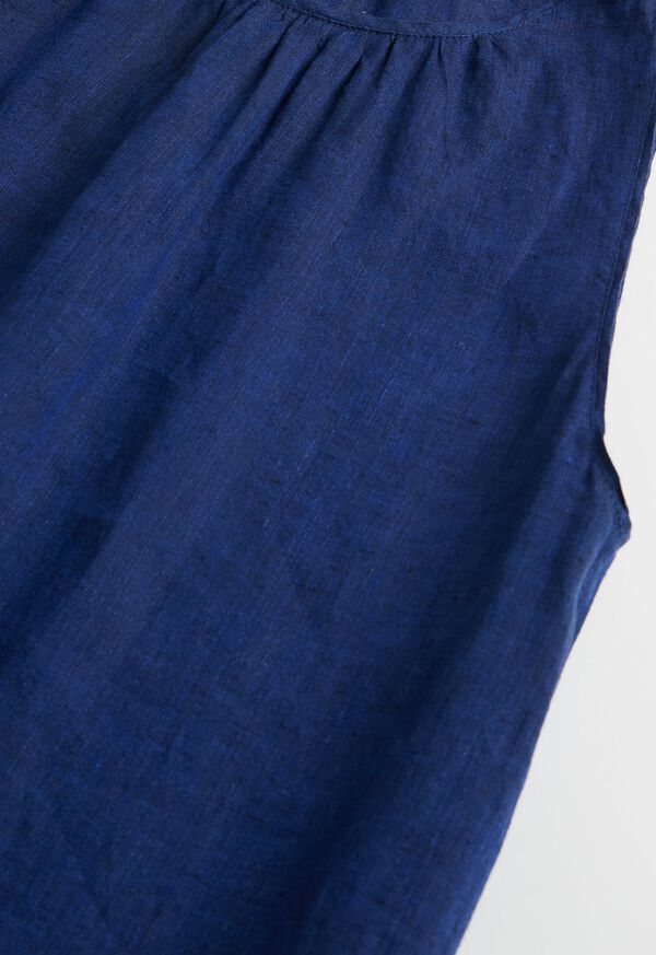 Paul Stuart Linen Dress With Bottom Ruffle, image 3
