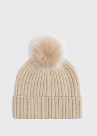 Paul Stuart Cashmere Ribbed Hat, thumbnail 1