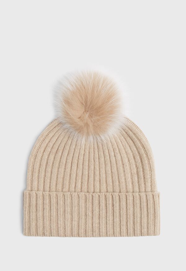 Paul Stuart Cashmere Ribbed Hat, image 1