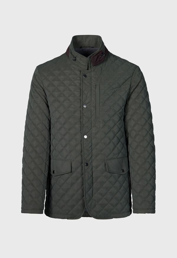 Paul Stuart Belsetta Quilted Jacket with Suede Trim, image 1