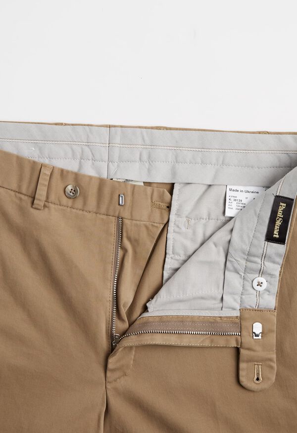 Paul Stuart Solid Khaki Pant, image 2