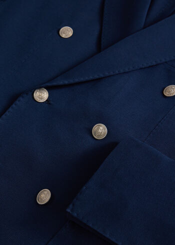 Paul Stuart Double Breasted Navy Jacket