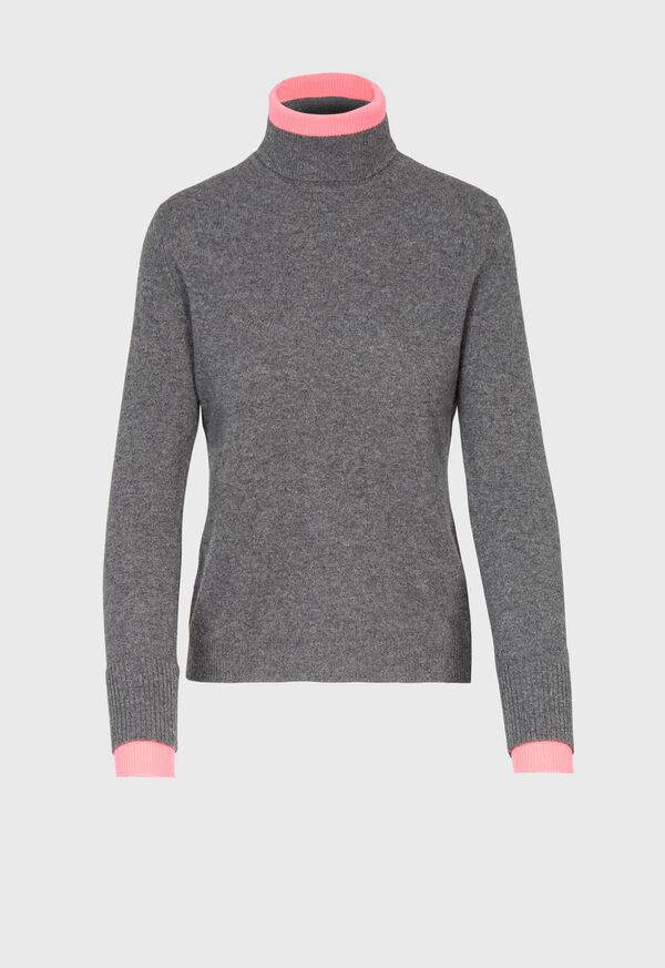 Paul Stuart Turtleneck with Contrast Tipping, image 1