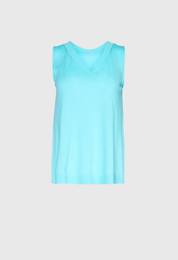Paul Stuart Sleeveless V-Neck Knit Top, image 1