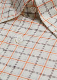 Paul Stuart Plaid Flannel on Cream Ground Sport Shirt, thumbnail 2