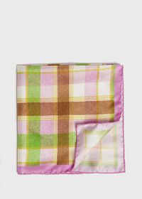 Paul Stuart Multi Plaid Pocket Square, thumbnail 1