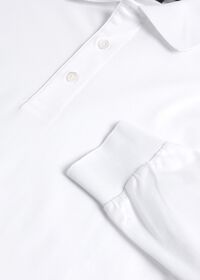 Paul Stuart Mercerized Cotton Long Sleeve Polo Shirt, thumbnail 2
