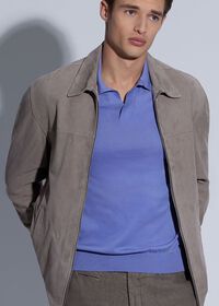 Paul Stuart Cotton Johnny Collar Knit Shirt, thumbnail 2