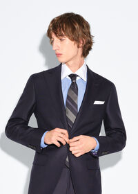 Paul Stuart Silk Woven Stripe Tie, thumbnail 2