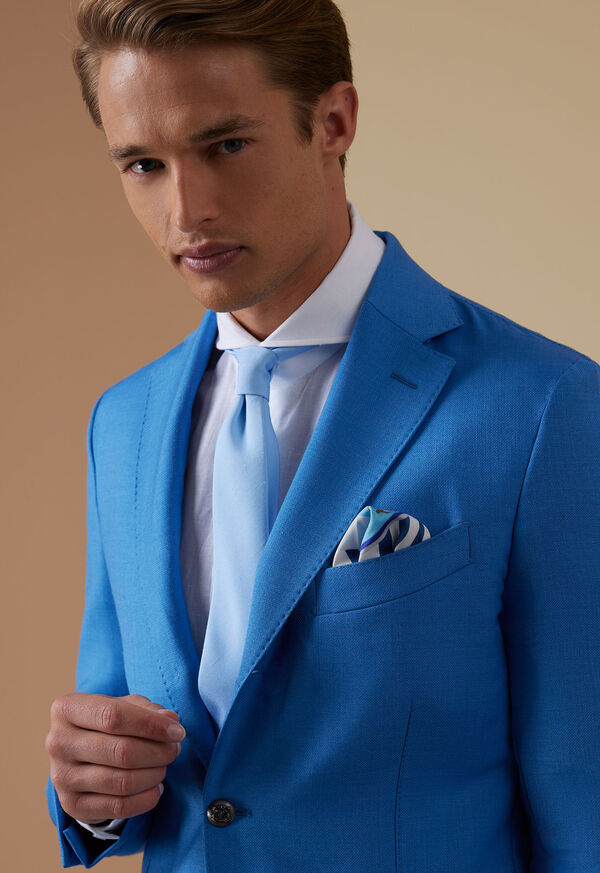 Paul Stuart Anchor Printed Silk Pocket Square, image 2