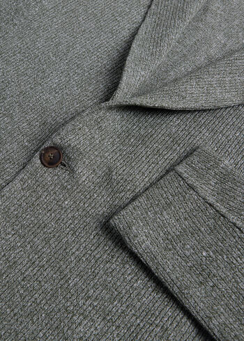 Paul Stuart Linen & Cotton Sweater Jacket