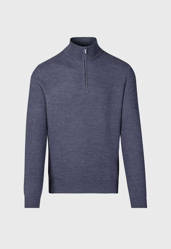 Paul Stuart Merino Wool Quarter Zip Pullover, image 1