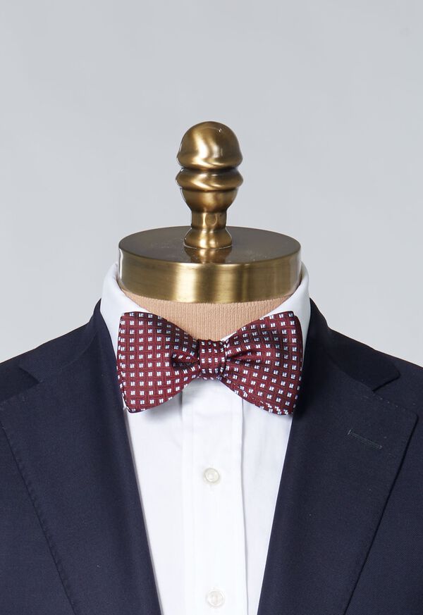 Paul Stuart Woven Silk Medallion Bow Tie, image 2