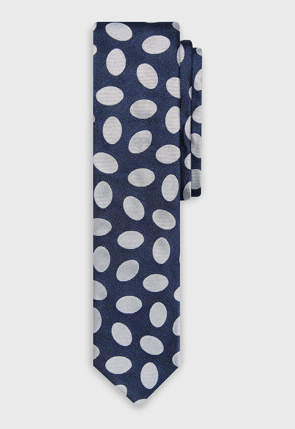 Paul Stuart Oversized Dot Silk Tie, image 1