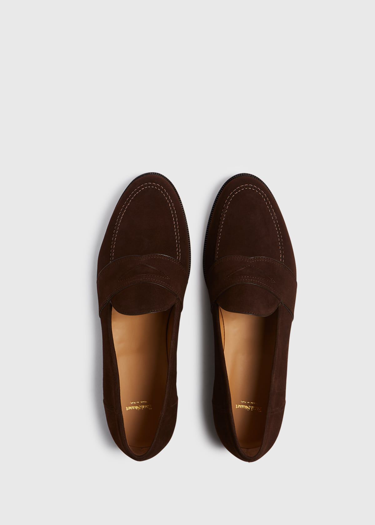 lee fox tan loafers