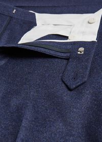 Paul Stuart Mid Blue Solid Flannel Paul Fit Suit, thumbnail 5