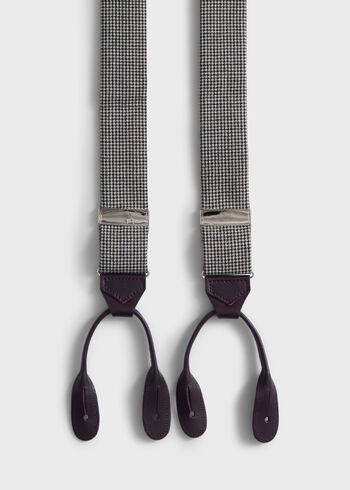 Paul Stuart Houndstooth Suspenders