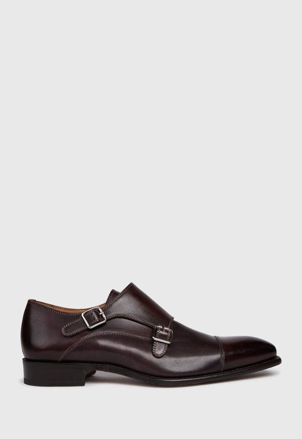 Paul Stuart Monza Leather Double Monk Strap, image 1
