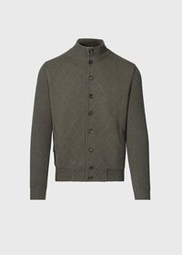 Paul Stuart Cashmere Quilted Button Front Cardigan, thumbnail 1