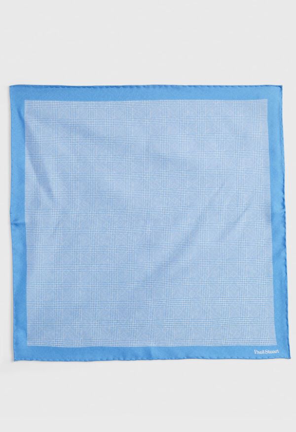 Paul Stuart Reversible Silk Plaid Pocket Square, image 5