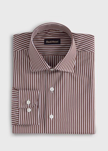 Paul Stuart Silky Cotton Stripe Sport Shirt