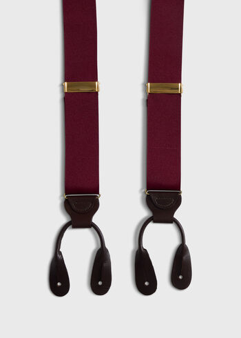 Paul Stuart Solid Grosgrain Braces