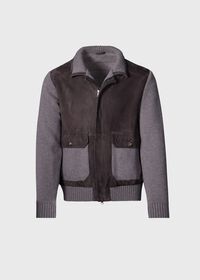 Paul Stuart Wool & Suede Bomber Jacket, thumbnail 1