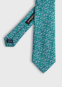Paul Stuart Printed Silk Small Floral Tie, thumbnail 1