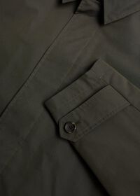 Paul Stuart Solid Olive Raincoat, thumbnail 2