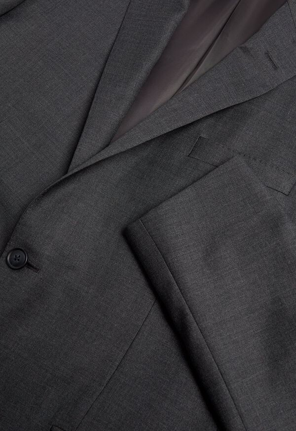 Paul Stuart Grey Sharkskin Wool Suit, image 2