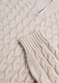 Paul Stuart Cotton Cable Zip Neck Pullover, thumbnail 3