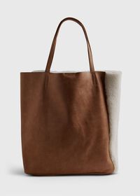 Paul Stuart Sheepskin Tote Bag, thumbnail 2