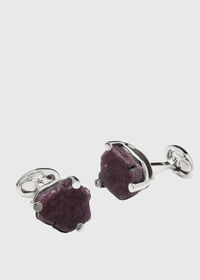 Paul Stuart Ruby Slices & Sterling Silver Cufflinks, thumbnail 1