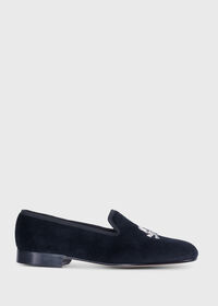 Paul Stuart Tyler Velvet Skull Slip-on, thumbnail 1
