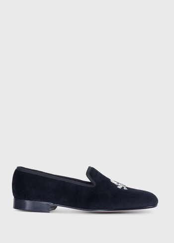 Paul Stuart Tyler Velvet Skull Slip-on