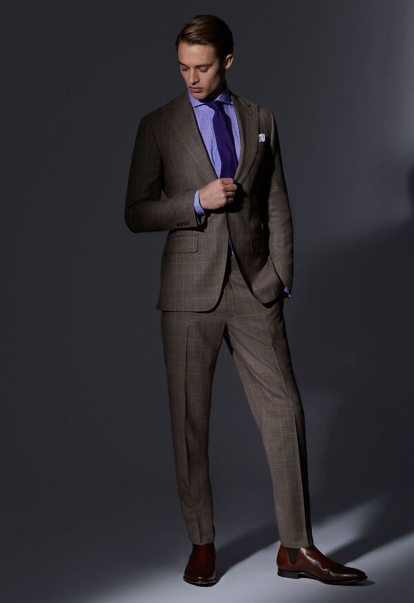 Paul Stuart Super 120s Wool Plaid Colman Suit, image 4