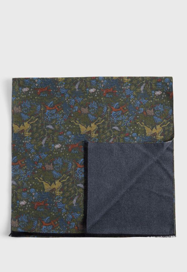 Paul Stuart Brushed Silk Tapestry Scarf, image 1