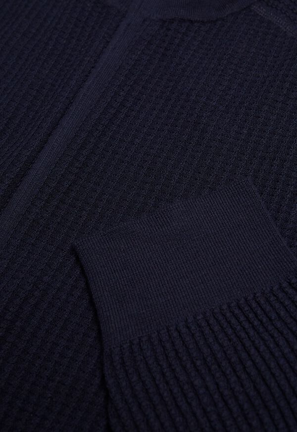Paul Stuart Fancy Rib Stitch Full-Zip Cardigan, image 2