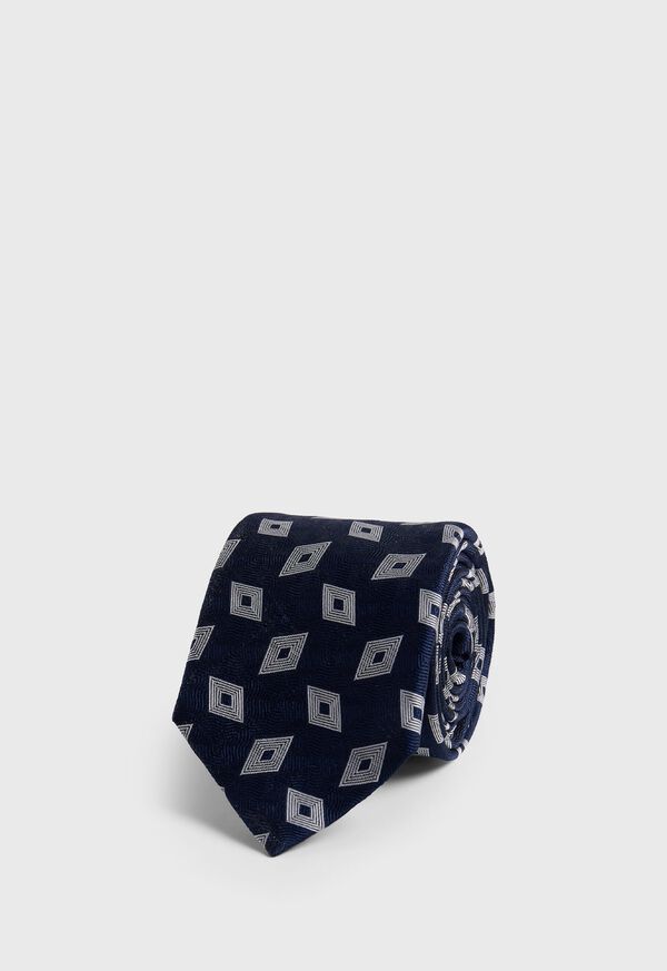 Paul Stuart Woven Silk Deco Diamond Tie, image 1