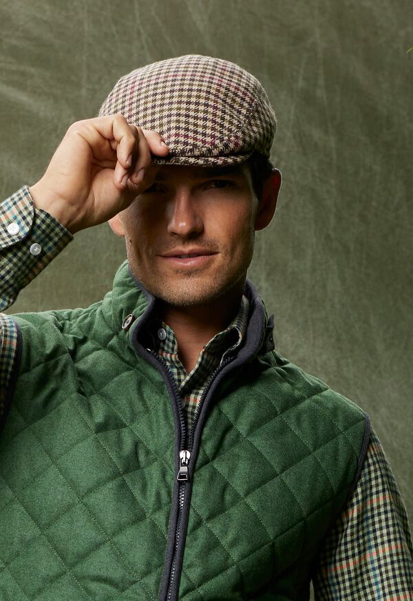 Paul Stuart Houndstooth Cap, image 3