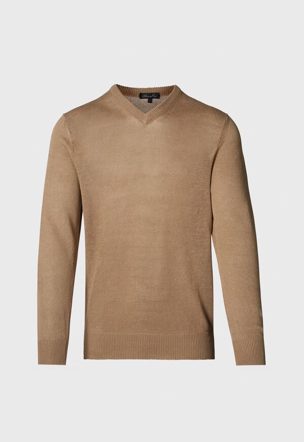 Paul Stuart Linen & Cotton V-Neck Sweater