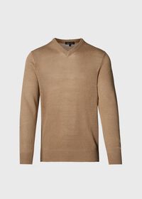 Paul Stuart Linen & Cotton V-Neck Sweater, thumbnail 1