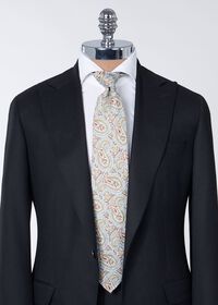 Paul Stuart Printed Linen Paisley Tie, thumbnail 2