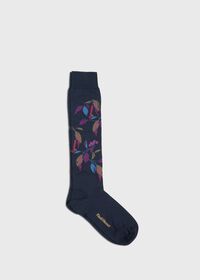 Paul Stuart Cotton Blend Motif Floral Sock, thumbnail 1