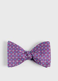 Paul Stuart Printed Silk Small Floral Bow Tie, thumbnail 1