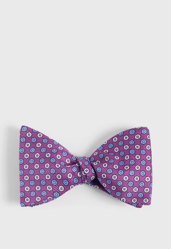 Paul Stuart Printed Silk Small Floral Bow Tie, image 1