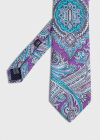 Paul Stuart Silk Twill Paisley Print Tie, thumbnail 1